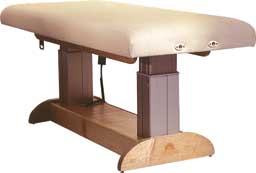 Oakworks table, electric therapy tables, salon tables, Oakworks electric tables, salon therapy, electric massage table